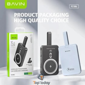 تصویر پاوربانک وایرلس 10000 مگنتی باوین Bavin PC1086 توان 15 وات پاوربانک وایرلس 10000 مگنتی باوین Bavin PC1086 توان 15 وات