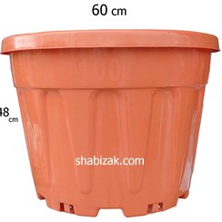 تصویر گلدان پلاستیکی بزرگ گرد ۱۰۰ لیتری 