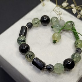 تصویر یشم انگوری سنگ پرهینت٫تورمالین٫کوارتز تورمالین