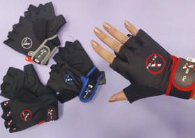 تصویر دستکش بدن سازی برندpowerX,سایزبندی:L,M bodybuilding gloves,beran powerx,sizing:M,L