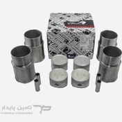 تصویر بوش و پیستون پژو 206 تیپ 2 (TU3) جا سوپاپ دار (گود) - SUNEX 