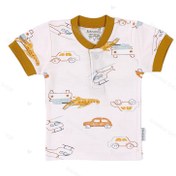 تصویر بلوز آستین کوتاه نوزاد پسرانه طرح هلی کوپتر به آوران Behavaran 