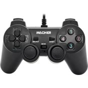 تصویر دسته بازی تکی شوکدار مچر مدل MR-57 Macher MR-57 PC Gaming Controller