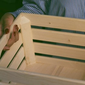 تصویر سبد چوبی نظم‌دهنده 