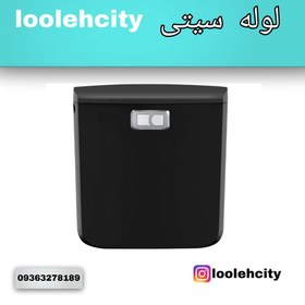 خرید و قیمت فلاش تانک ایمن آب مدل کاسپین رنگ مشکی کروم | ترب