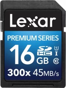 تصویر کارت حافظه سندیسک Lexar 16GB Premium Series UHS-I 300x SDHC 