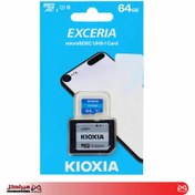 تصویر حافظه مموری 64 گیگ مدل Kioxia Kioxia Micro SDHC C10 U1 100Mb/s With Adapter M203