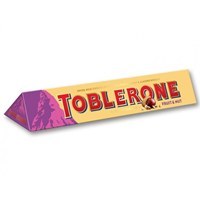 تصویر شکلات شیری تابلرون Toblerone با طعم عسل و بادام کشمش 100 گرم 
