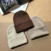 تصویر کلاه بافتنی رنگی ساده k00110 