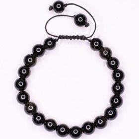 تصویر دستبند سنگ آبسیدین (dbabs001) 