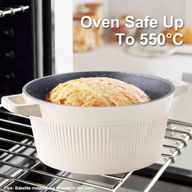 M MELENTA 16PC Non Stick Cookware Set - Detachable Handle Pots & Pans In Sage Green