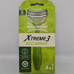 تصویر خودتراش ویل کین سون Wilkinson (شیک) مدل Xtreme3(مناسب پوست حساس)، بسته 4 عددی 3 لبه 