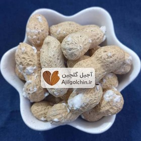 تصویر بادام زمینی باپوست (غلاف دار) ایرانی 