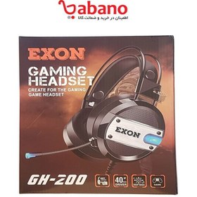 تصویر هدست گیمینگ با سیم اکسون مدل GH-200 EXON GH-200 GAMING HEADSET