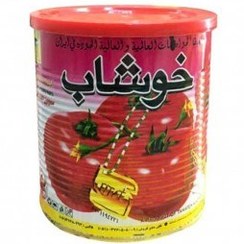 تصویر رب گوجه 800 گرم قوطی کلیددار خوشاب 