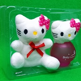 تصویر ست ادکلن و عروسک کیتی 