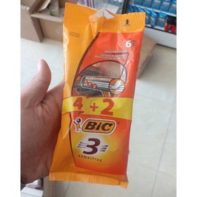 تصویر خودتراش بیک مدل Sensitive بسته ۶ عددی 