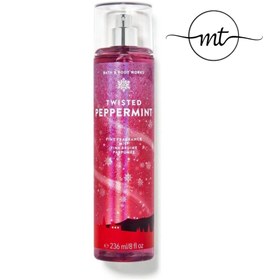 تصویر بادی اسپلش بس اند بادی ورکز Twisted Peppermint Bath And Body Works Twisted Peppermint Body Mist