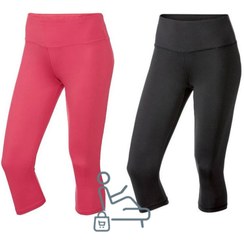 تصویر نیم لگ زنانه برند crivit رنگ مشکی سایز XS رنگ صورتی سایز S 