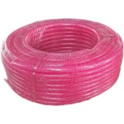 تصویر شلنگ آب نخ دار سایز 1/2 شفاف دو لایه 