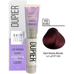 تصویر رنگ مو بلوند فندقی تیره 6/65 دوپیر 