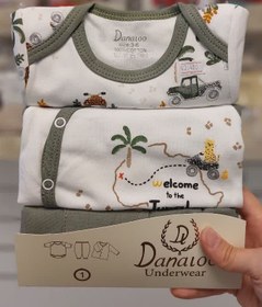 تصویر ست نوزادی دانالو ۳ تیکه طرح گوسفند 