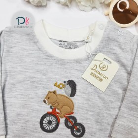تصویر سرهمی نوزادی کلاه دار دانالو مدل خرس دوچرخه سوار 227 