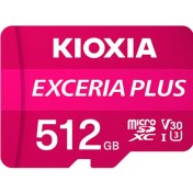 تصویر مموری کارت کیوکسیا مدل LMPL1M512GG2 Class10-U3 100MB/s با ظرفیت 512 گیگابایت KIOXIA EXCERIA PLUS microSD Memory Card LMPL1M512GG2 Class10-U3 100MB/s 512GB