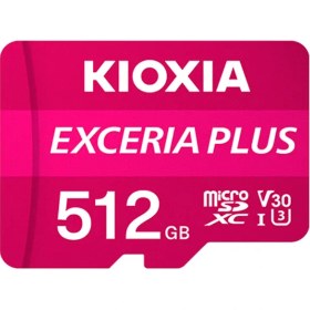 تصویر مموری کارت کیوکسیا مدل LMPL1M512GG2 Class10-U3 100MB/s با ظرفیت 512 گیگابایت KIOXIA EXCERIA PLUS microSD Memory Card LMPL1M512GG2 Class10-U3 100MB/s 512GB