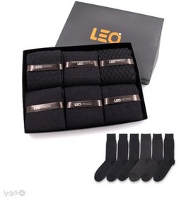 تصویر پک ۶ جفت جوراب مردانه ساقدار لئو 