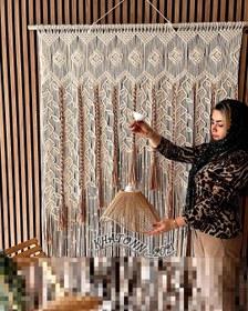 تصویر پرده مکرومه طرح شاخسار2 macrame