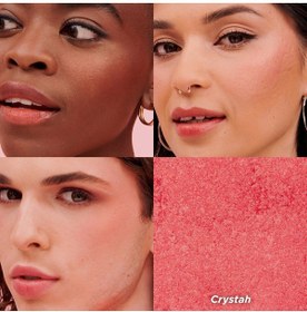 تصویر رژ گونه اورجینال برند Benefit cosmetics مدل Strawberry Pink MINI Crystah Blush کد 788369379 