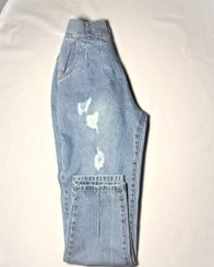 تصویر شلوار جین مام ذغالی روشن - 46 ا Mom's light charcoal jeans Mom's light charcoal jeans