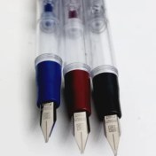 تصویر خودنویس خطاطی دلار شیشه ای (نوک 1 m)+ جوهر اعتدال 