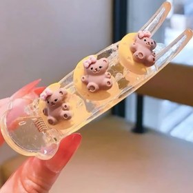 تصویر گیره مو قاشقی تدی 