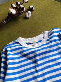 تصویر بلوز راه راه آستین بلند زنانه اچ اند ام نخ پنبه 