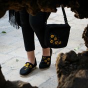 تصویر گیوه طرح آفتابگردان 