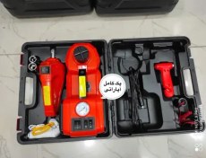 تصویر پک آپاراتی کامل ۱۲ ولت ۵ تن با جک و پمپ باد و بکس برقی مدل 3in1 