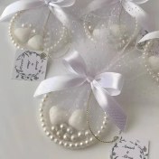 تصویر گیفت عقد و عروسی مدل حلقه مروارید 