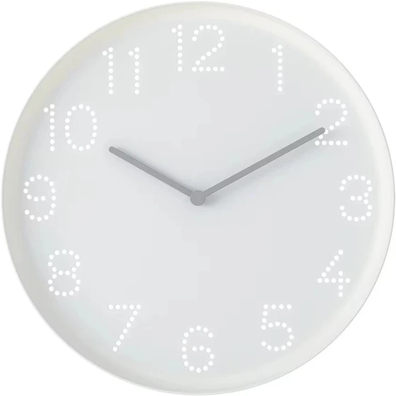 STURSK Wall clock, low-voltage/black, 10 ¼ - IKEA