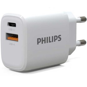 تصویر شارژر دیواری USB فیلیپس ULTRA FAST مدل DLP4327 PHILIPS WALL CHARGER ULTRA FAST 25W DLP4327