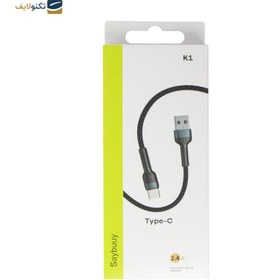 تصویر کابل تایپ سی سی بای مدل K1-c طول 1 متر Saybuuy K1-c USB-C Cable 1m