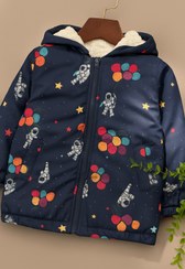 تصویر سویشرت کاپشن رویه مموری داخل کرک اسپرت - سایزپنج / سرمه ای 