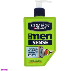 تصویر ژل اصلاح ریش مردانه کامان (Comeon) مدل Sense حجم 260 میلی‌لیتر 