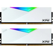 تصویر رم دسکتاپ ای دیتا مدل XPG LANCER WHITE 16Gx2 5200MHz CL38 DDR5 ظرفیت 32 گیگابایت استوک 