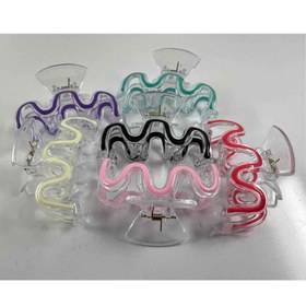 تصویر کلیپس مو رنگی رنگی 