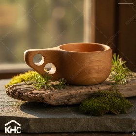 تصویر ماگ کوکسا چوبی 
