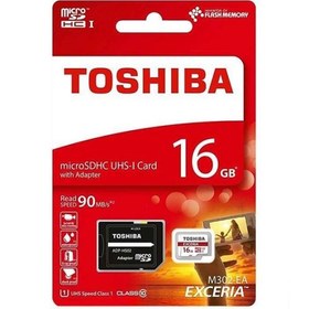 تصویر رم میکرو اس‌دی 16 گیگابایت Toshiba 16GB EXCERIA M302 microSDHC Class 10 