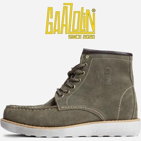 تصویر بوت گاراژ 1 گازولین ارتشی جیر – GAAZOLIN Garage Boots Army Green S 