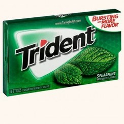 تصویر آدامس تریدنت نعنایی بدون شکر trident (بسته ی ۱۴ عددی) trident